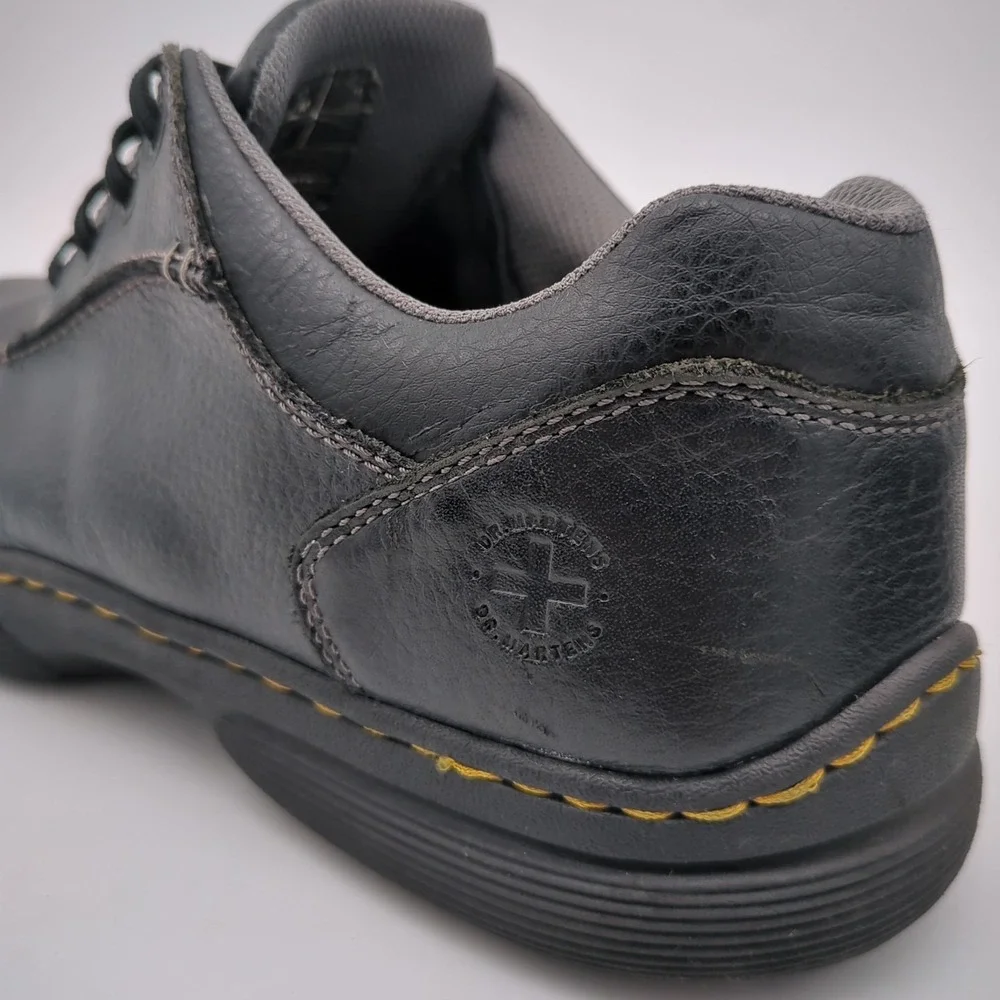 Dr Martens Rockland Shoes Mens 12 Black Pebble Leather Oxford Chunky Goth Grunge